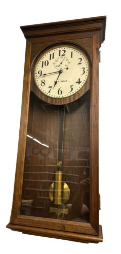 Rare Seth Thomas #4 Large Antique Regulator Wall Clock Runs Well!