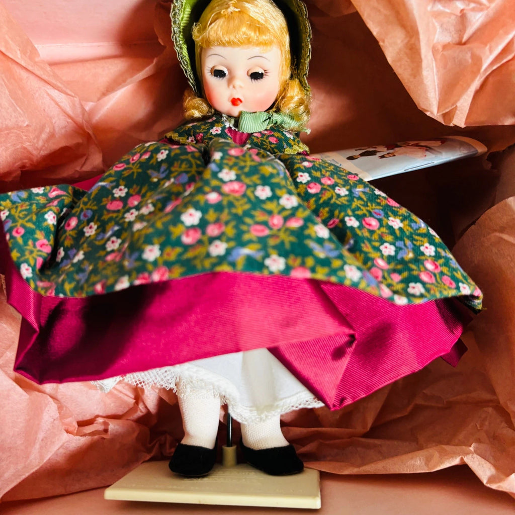 madame alexander doll pink dress Madame Alexander Beth Doll #412 Little Women Series Brunette in Pink Dress