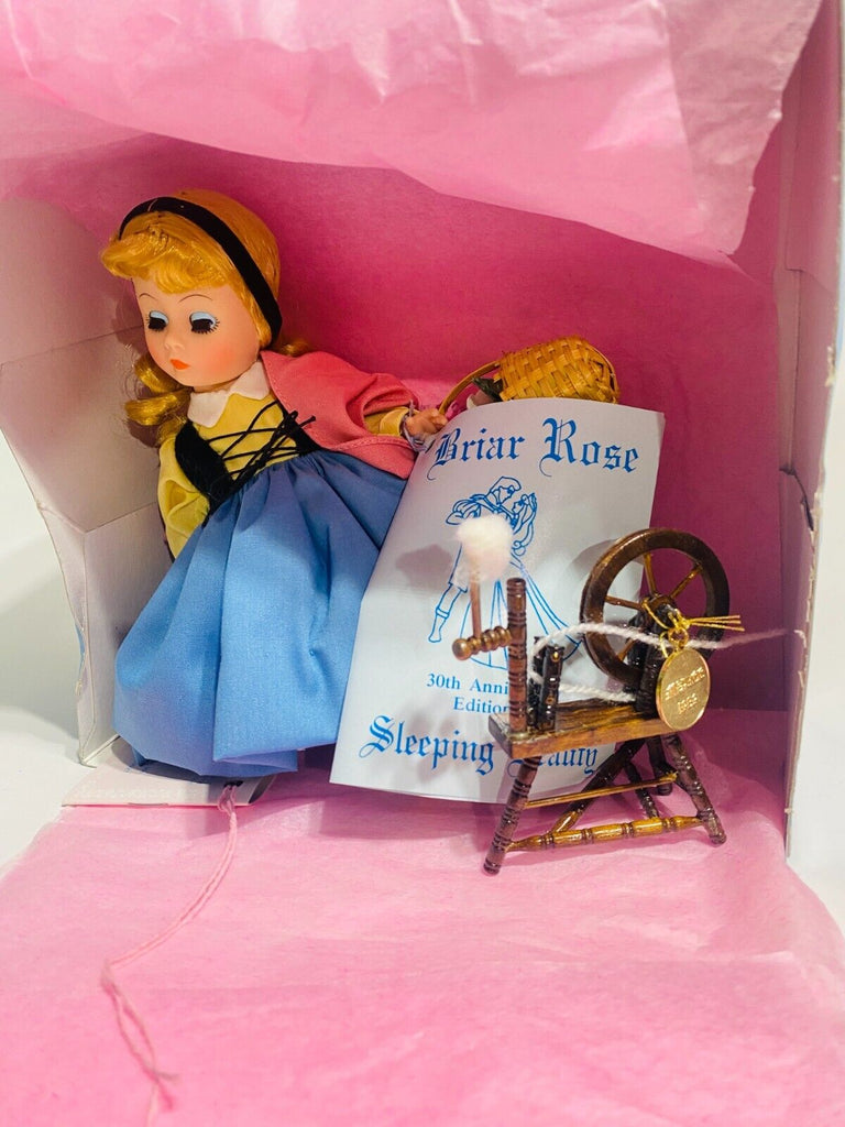 Madame Alexander Briar Rose Sleeping Beauty 8" Doll 482 With COA, Spin Unique Antiques of Connecticut Madame Alexander Briar Rose Sleeping Beauty 8" Doll 482 With COA, Spin Unique Antiques of Connecticut
