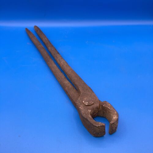 Primitive Early Hand Forged Blacksmith Tongs Old Anvil Tool Antique Ir –  Unique Antiques of Connecticut